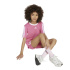 T-shirt adidas Jg 3-Stripes BF Fille rose et blanc