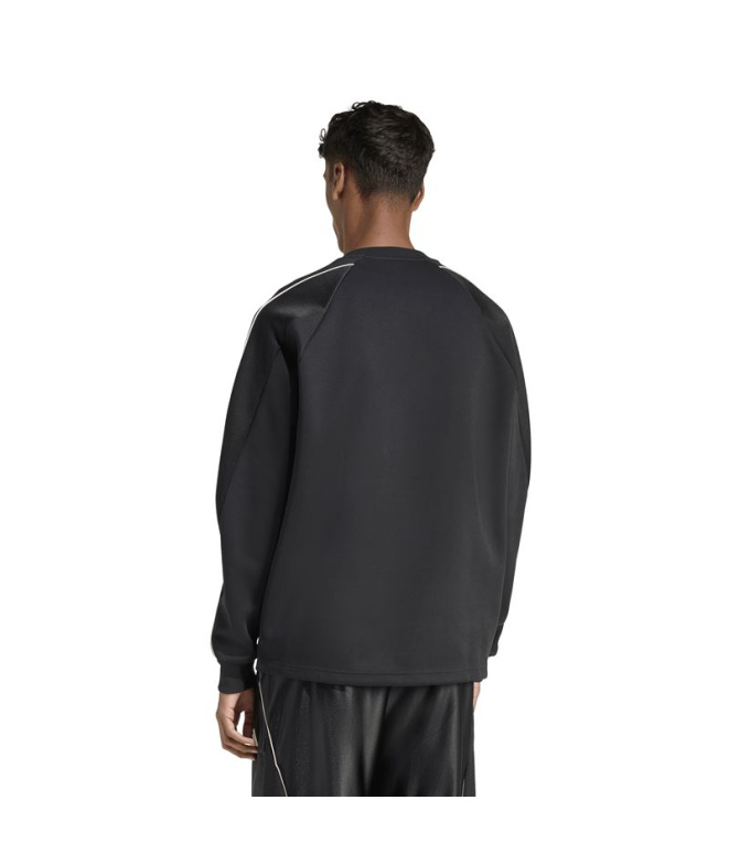 Sudadera adidas Stadium Crw Hombre Negro/Blanco