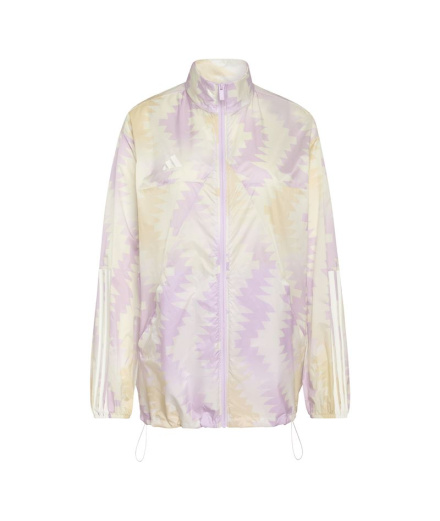 Cortavientos adidas Tiro Cg Wb Mujer Beige/Blanco/Lila