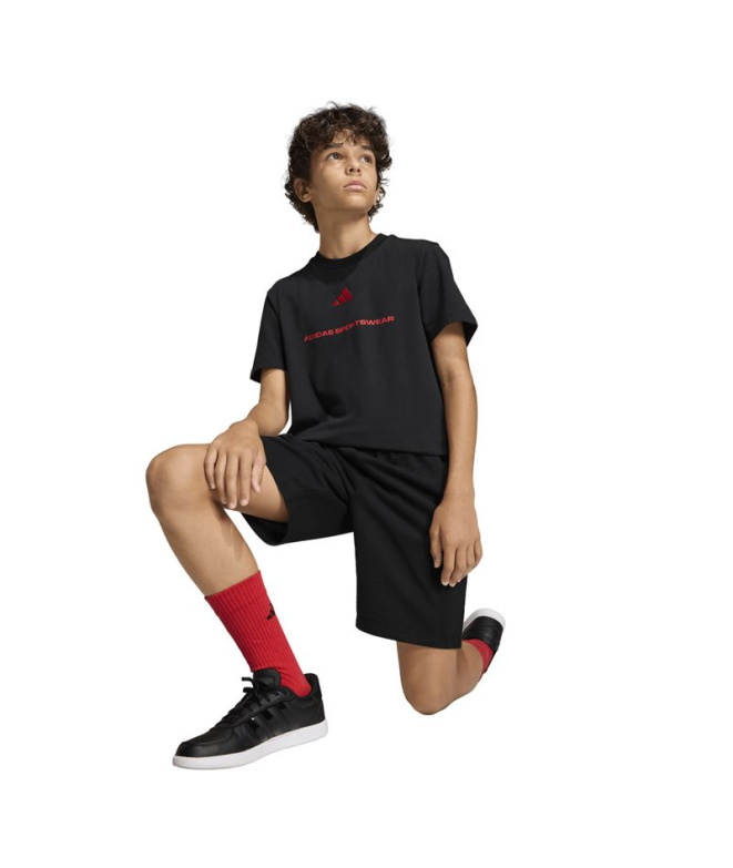 T-shirt noir adidas Sj Enfant