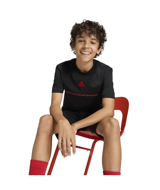T-shirt noir adidas Sj Enfant