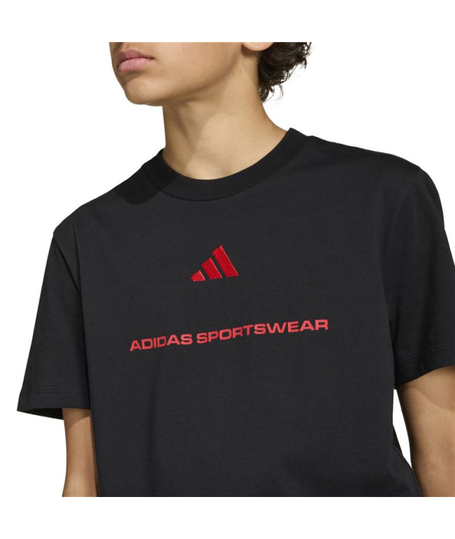 T-shirt noir adidas Sj Enfant