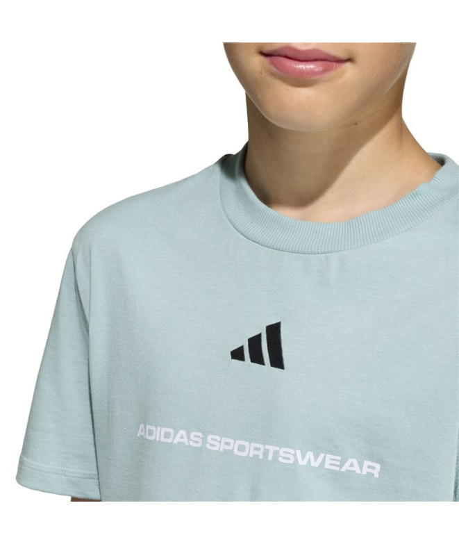 Camiseta verde Menino adidas Sj