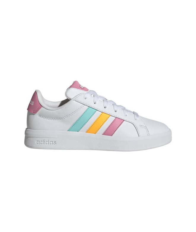 Chaussures blanches adidas Grand Court 3.0 Enfant