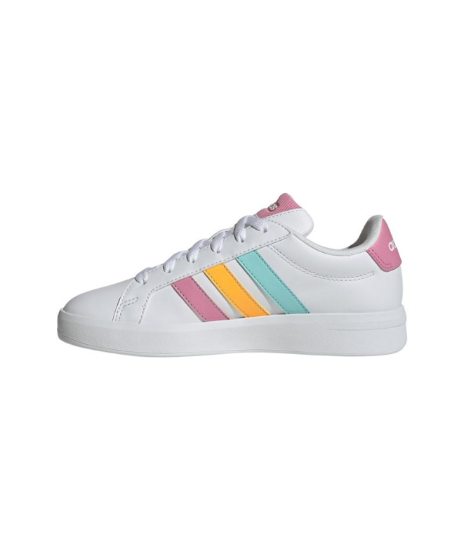 Chaussures blanches adidas Grand Court 3.0 Enfant