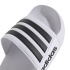 Tongs de douche adidas Adilette à scratch blanches/noires/blanches