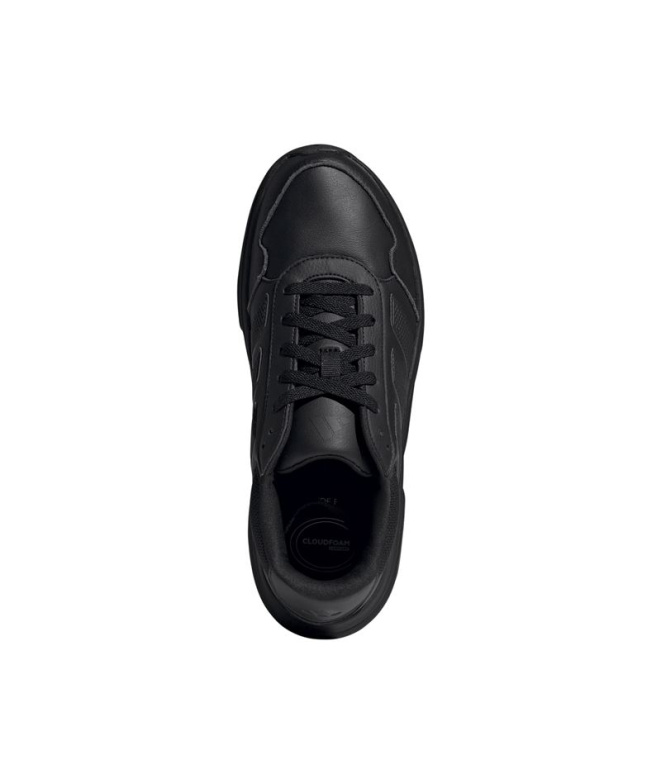 Sapatilhas Cloudfoam Cuxxion em couro preto/preto