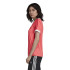 Camiseta adidas 3 riscas vermelhas Mulher