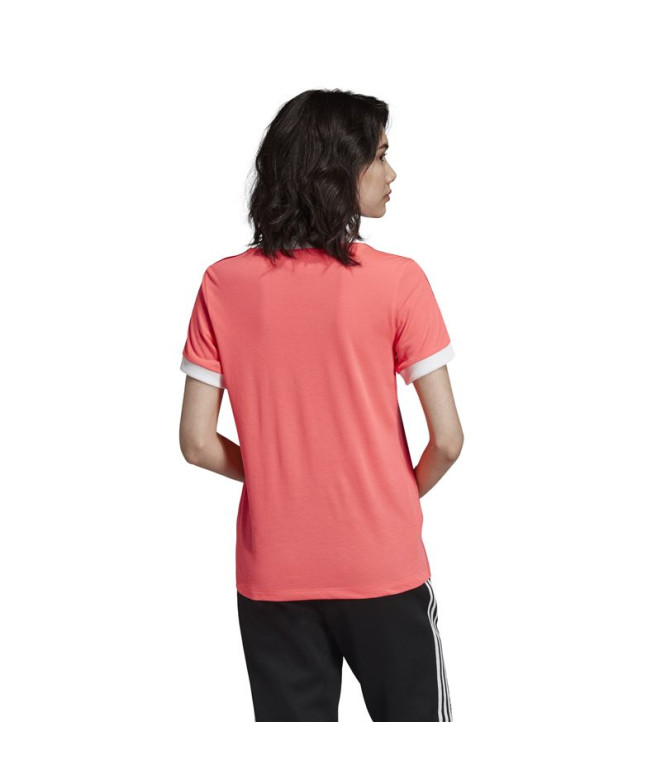 T-shirt adidas 3 bandes rouges Femme