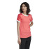 Camiseta adidas 3 riscas vermelhas Mulher