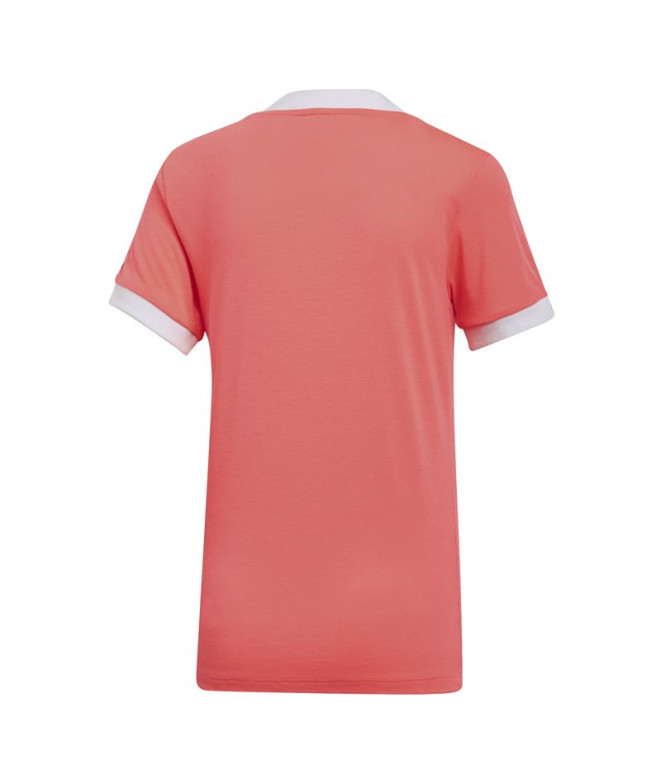 Camiseta adidas 3 Stripes rojo Mujer
