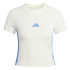 T-shirt adidas 3 bandes Sj Baby Femme Blanc/Bleu