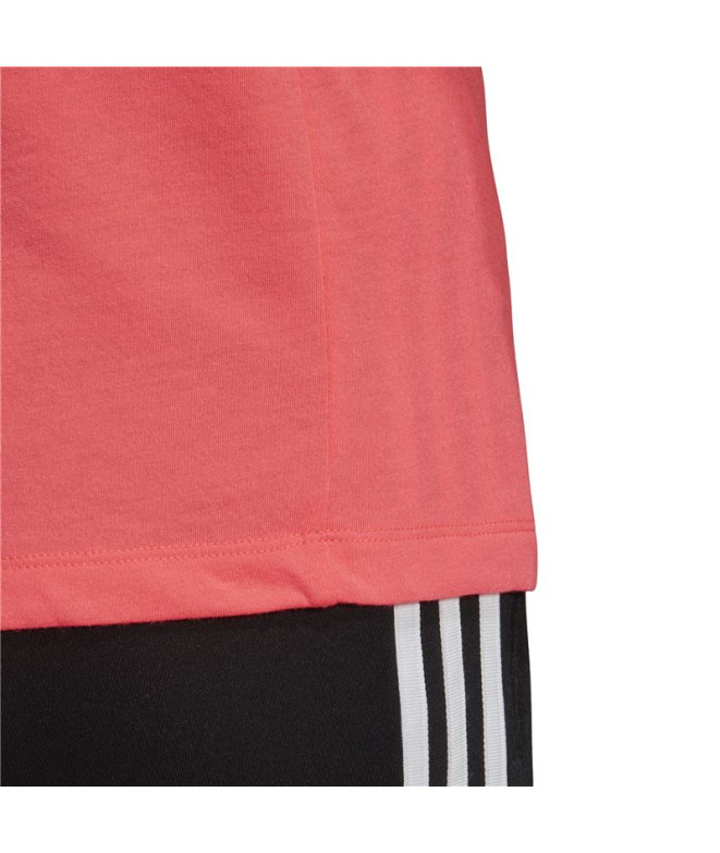 T-shirt adidas 3 bandes rouges Femme
