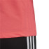 Camiseta adidas 3 riscas vermelhas Mulher
