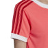 Camiseta adidas 3 riscas vermelhas Mulher