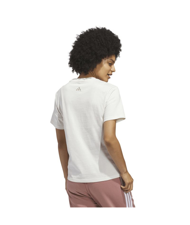 Camiseta branca Mulher adidas SC Cursive