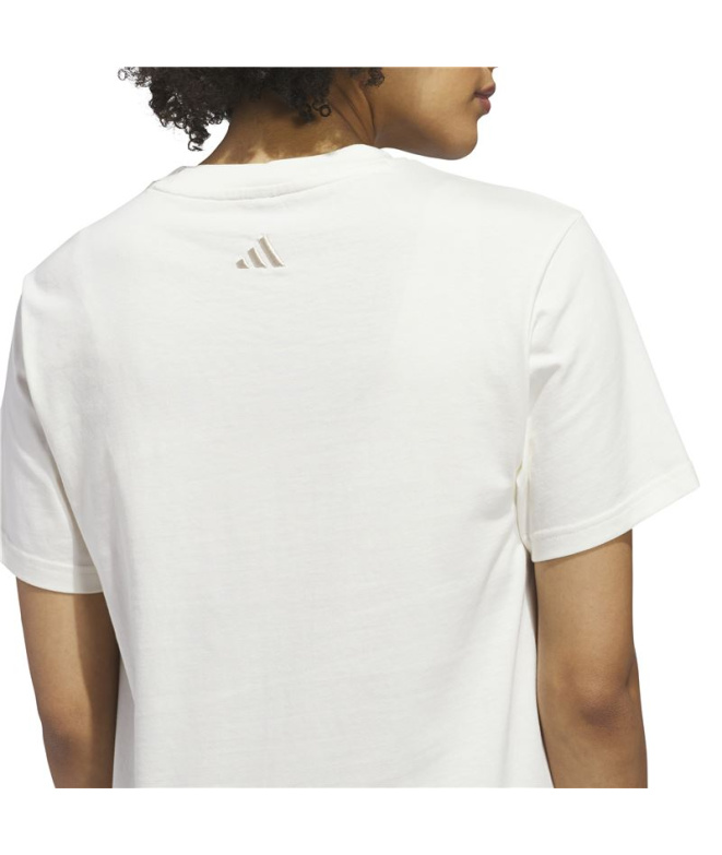 Camiseta branca Mulher adidas SC Cursive