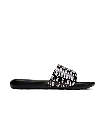 Chanclas Nike Victori One Slide Print Hombre Negro
