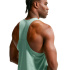 Camiseta Homem Nike DF Fast Running cinza e verde.