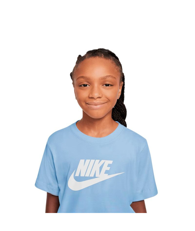 Camiseta Nike Nsw Futura Hbr Infantil Azul