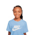 Camiseta Infantil Nike NSW Futura HBR azul