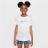 T-shirt Fitness Nike One Fitted Dri-Fit Enfant blanc