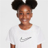 T-shirt Fitness Nike One Fitted Dri-Fit Enfant blanc