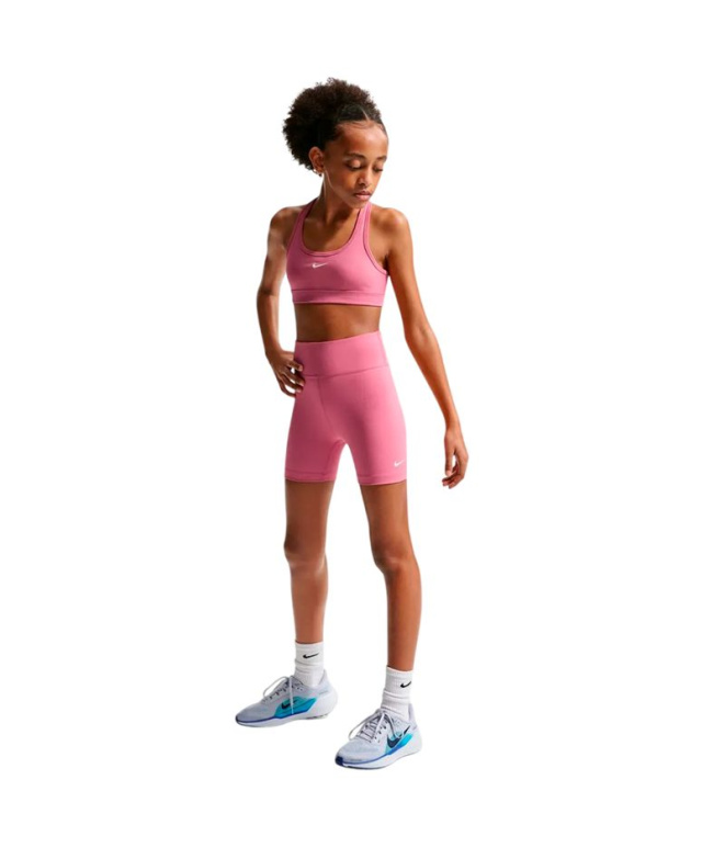 Malhas de ciclismo Nike DF One 5In Menina vermelha
