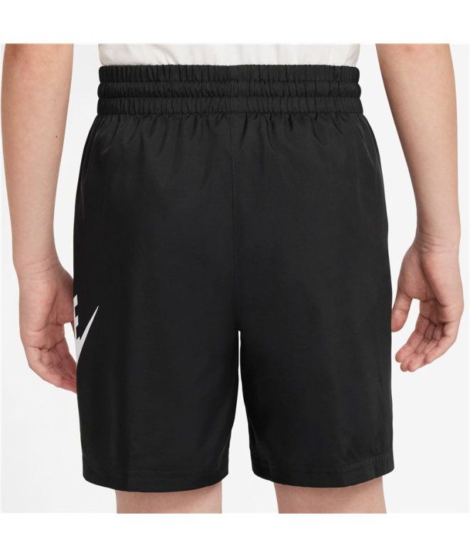 Calça Nike Sportswear Club 6" Woven Infantil Preta