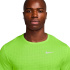 Camiseta de Running Nike Df Breathe Miler Ss Hombre Amarillo