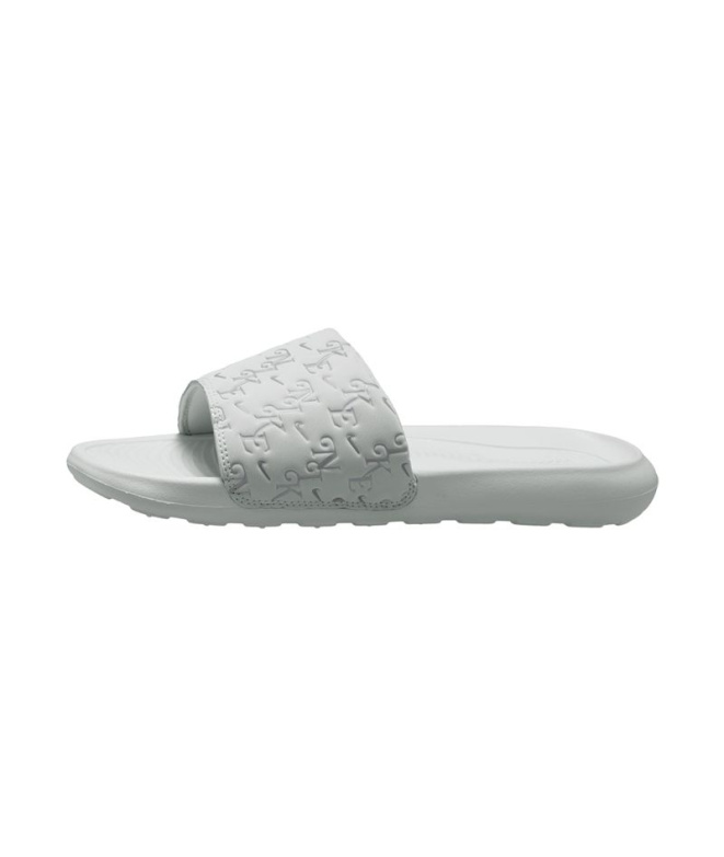Chanclas Nike Victori One Slide Print Mujer Gris