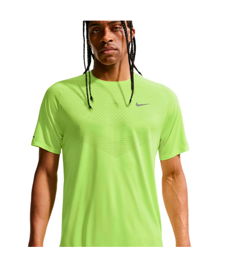 T-shirt Running Nike Dfadv Stride SS pour Homme , jaune