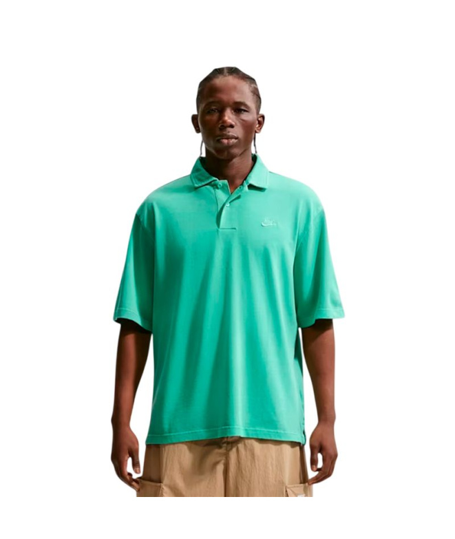 Homem Polo Nike Club Washed, verde