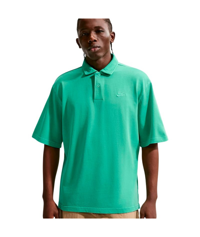 Polo Nike Club Washed Hombre Verde