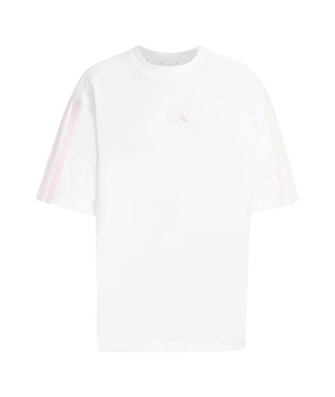 T-shirt Femme adidas 3-Stripes SJ BF blanc/rose