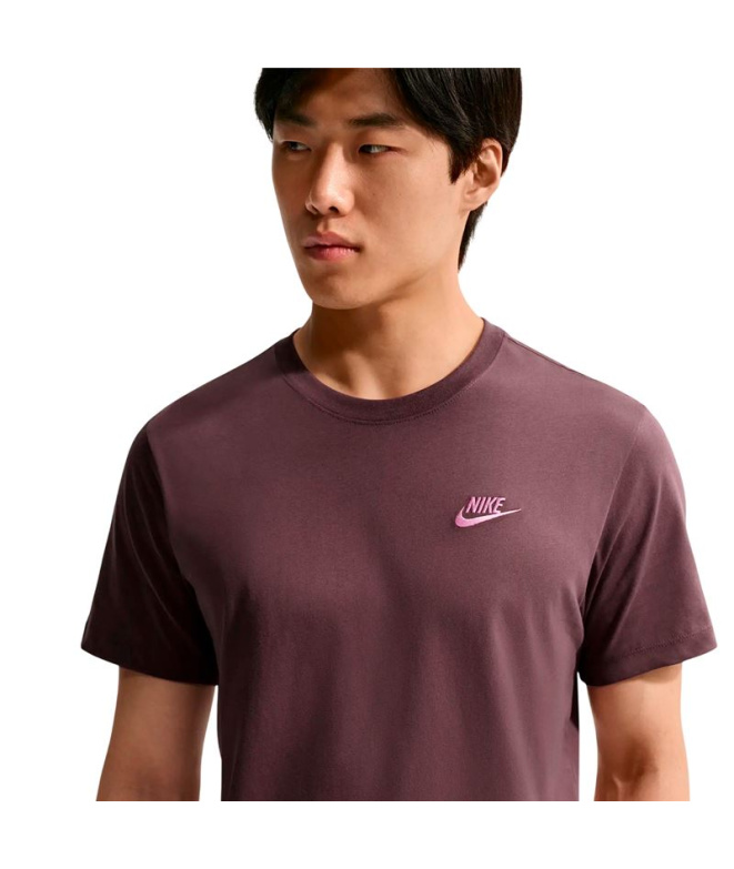 Camiseta Nike NSW Club Homem Roxa