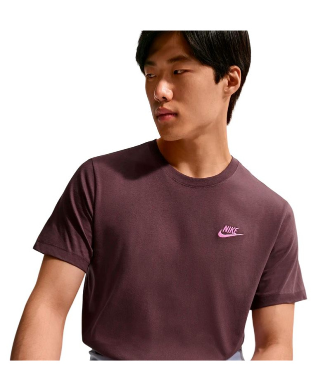 Camiseta Nike NSW Club Homem Roxa