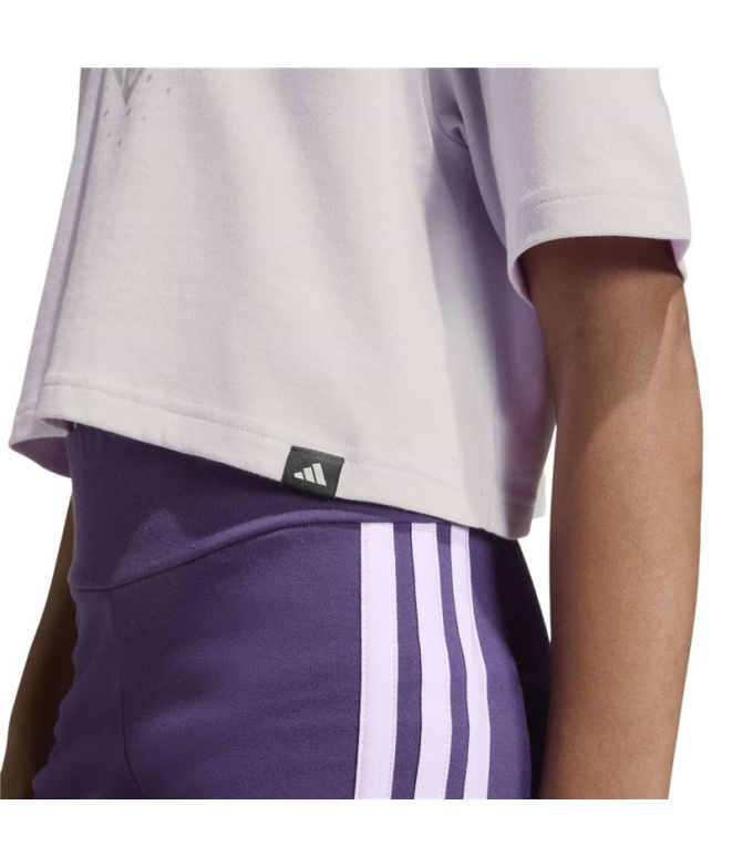 T-shirt adidas Jg Glam Fille Lilas