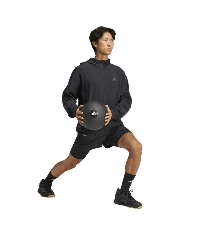 Veste Fitness adidas Techess Track-T Homme noire