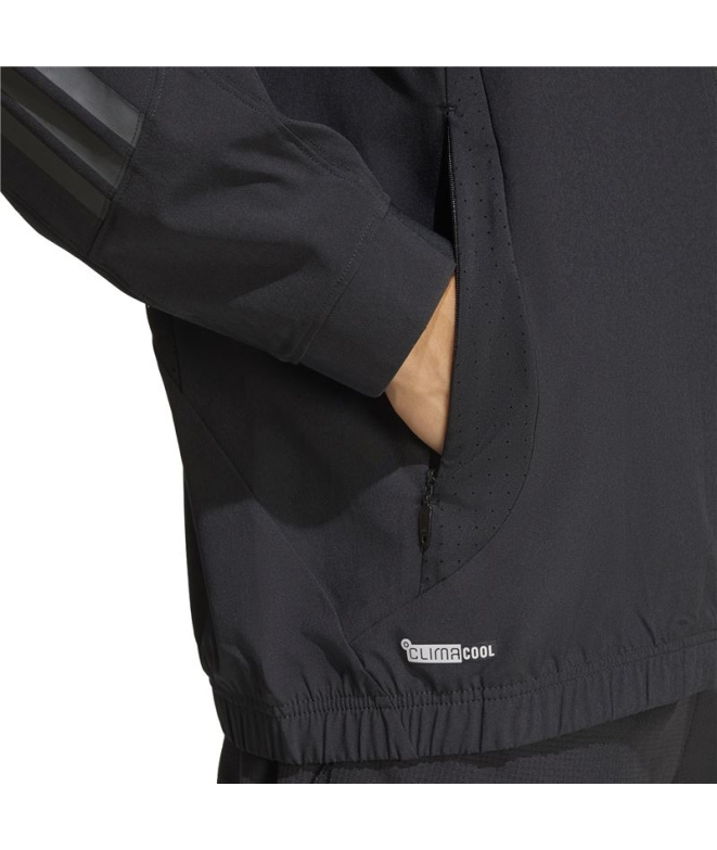 Veste Fitness adidas Techess Track-T Homme noire
