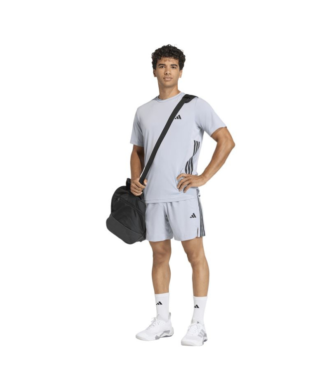 Camiseta adidas Techess 3-Stripes Fitness Homem...