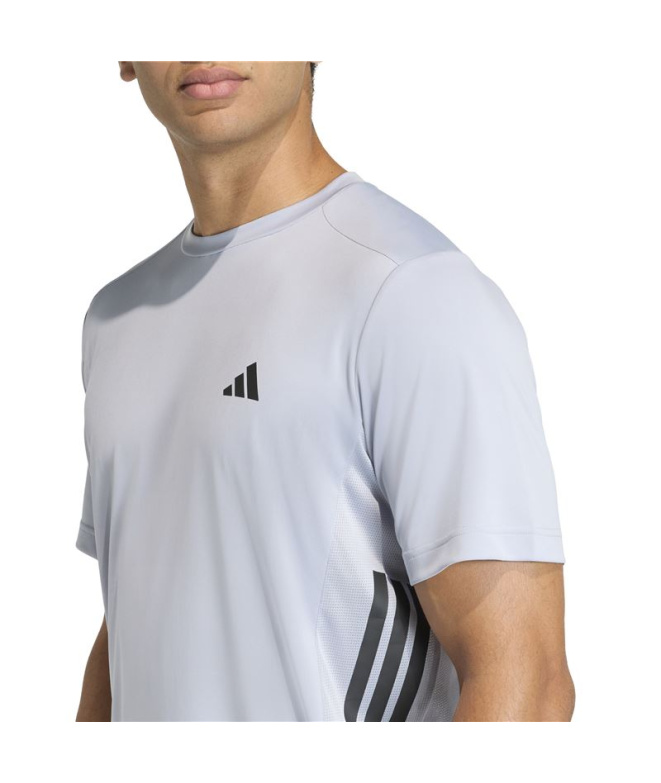 Camiseta adidas Techess 3-Stripes Fitness Homem...