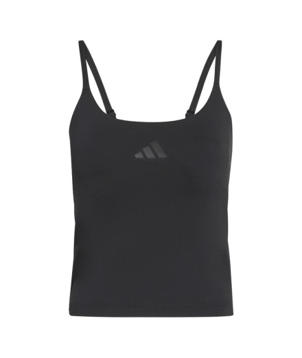 T-shirt Fitness Femme adidas Optime LS Noir/Carbone