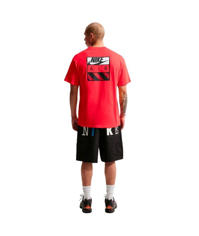 Camiseta vermelha Homem Nike NSW LSE Air Box