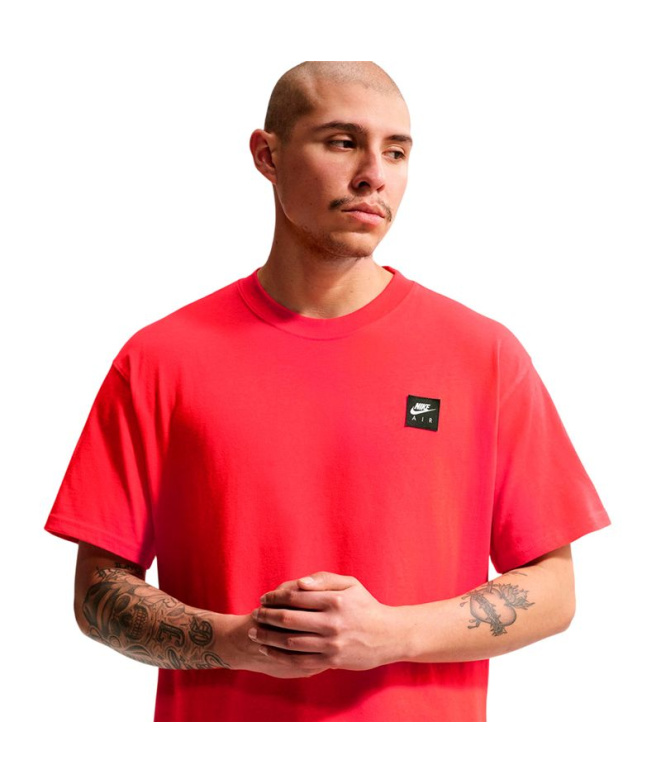 T-shirt rouge Nike NSW LSE Air Box Homme