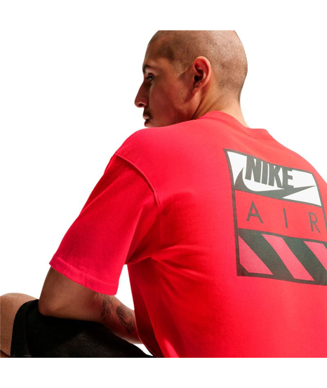 Camiseta vermelha Homem Nike NSW LSE Air Box
