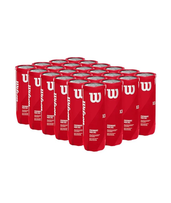 Boîte de 3 Balles de padel Wilson jaunes