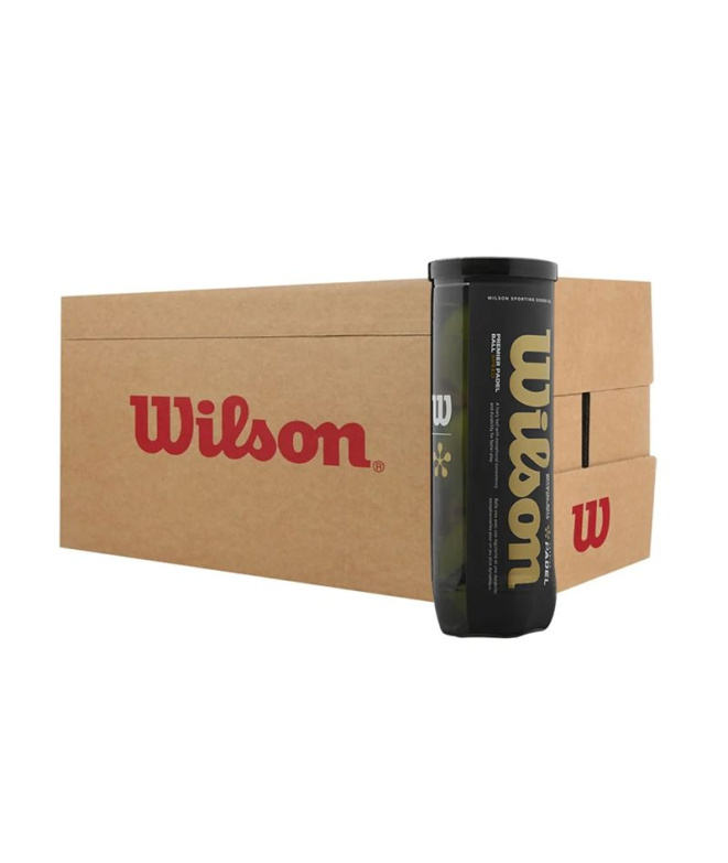 Tiroir à 3 balles pádel Balles Wilson Speed jaunes