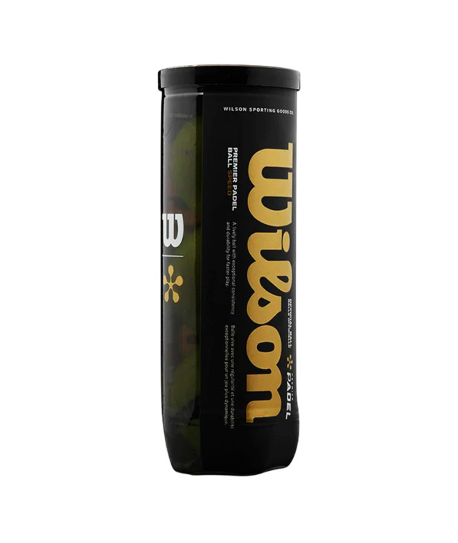 Gaveta Bolas pádel Wilson Premier Speed 3 amarela