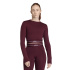 T-shirt Fitness Femme adidas Q1 Hyg Ls bordeaux